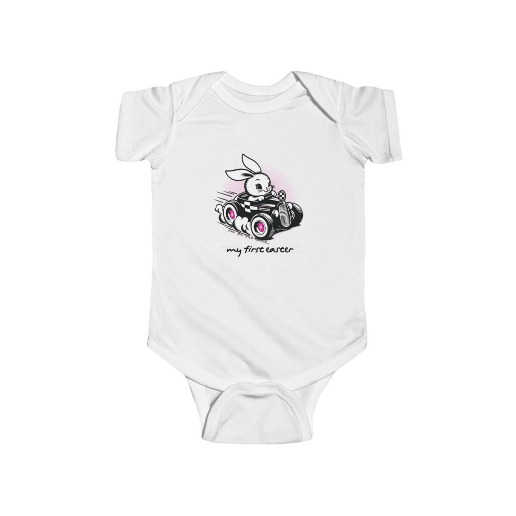 my first easter Bunny Girl Infant Bodysuit - Cute & Comfy Baby Onesie